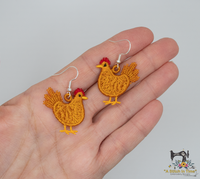 FSL Chicken Earrings