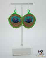 FSL Peacock Feather Earrings