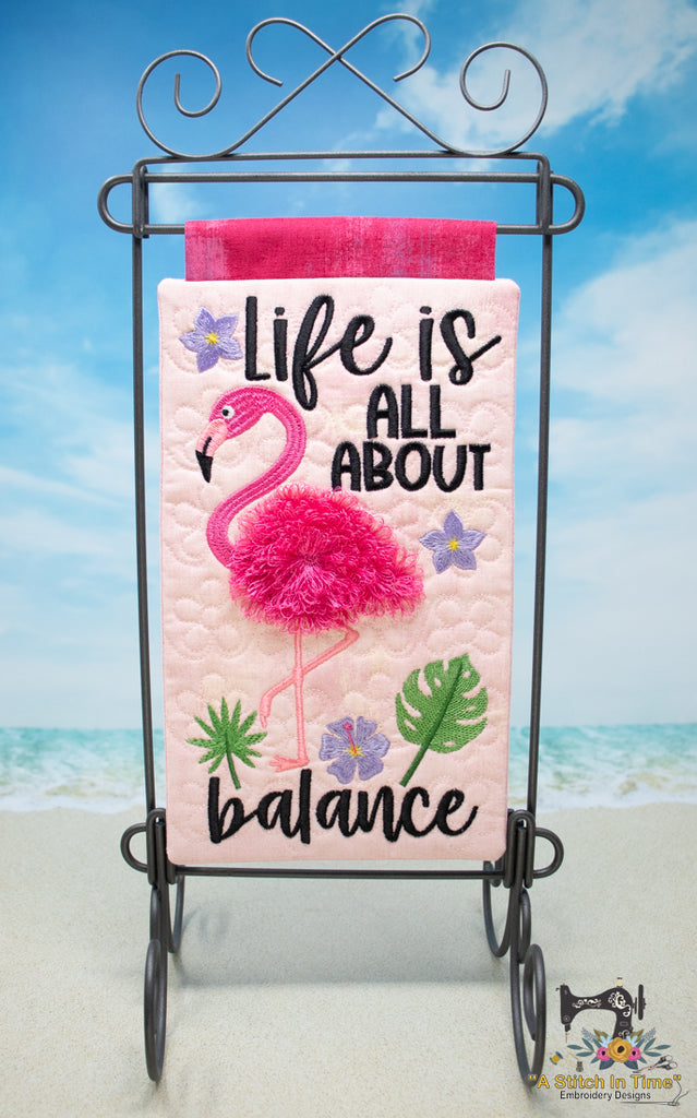 ITH Life Balance Flamingo Mini Quilt - ONLINE CLASS - 6-22-23 at 6PM CDT