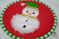 ITH Fringe Snowman Ornament