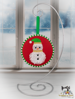 ITH Fringe Snowman Ornament