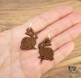 FSL Chocolate Bunny Earrings