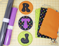 ITH Retro Monogram Coaster Set