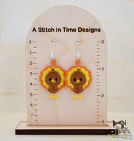 FSL Tiny Turkey Earrings