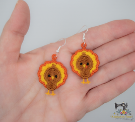 FSL Tiny Turkey Earrings