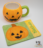 ITH Jack O Lantern Mug Rug