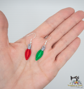 FSL Christmas Light Earrings