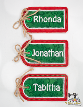 ITH Applique Gift Tag - Small