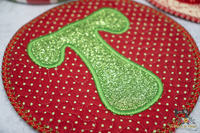 ITH Retro Monogram Coaster Set