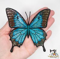 FSL & Mylar Blue Emperor Butterfly