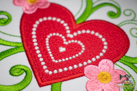 Blooming Heart Applique