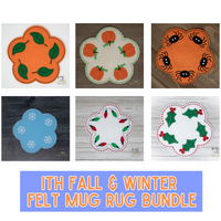 ITH Fall & Winter Felt Mug Rug Bundle