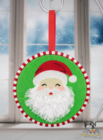 ITH Fringe Santa Ornament