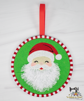 ITH Fringe Santa Ornament