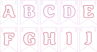 ITH Alphabet Banner Set