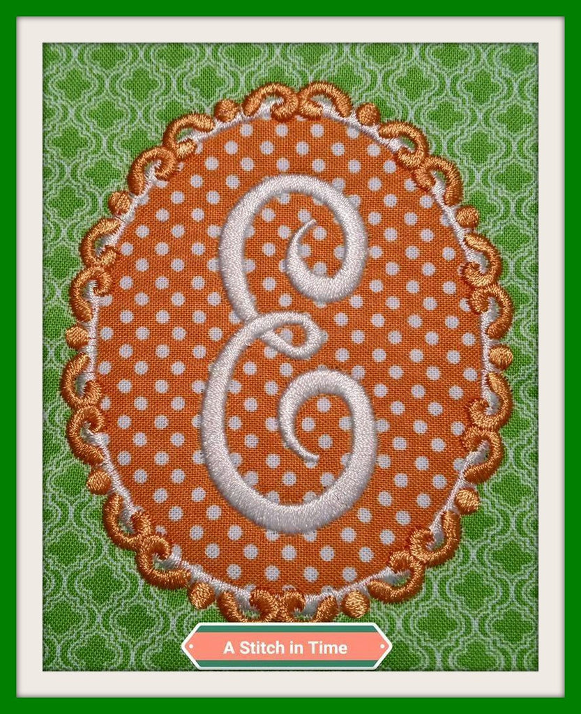 Monogram Applique Set 1 | A Stitch in Time Embroidery Designs