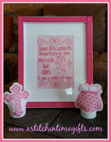 5x7 Baptism Announcement Template