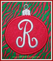 Christmas Ornament Applique 1