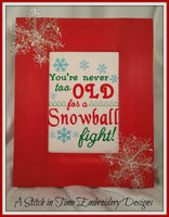 5x7 Snowball Fight