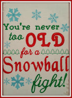 5x7 Snowball Fight