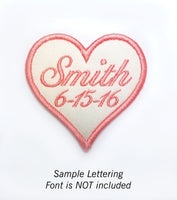 Patch 3 inch Heart - Blank