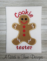 Cookie Tester Applique