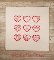 Simply Hearts Set of 9 Heart Designs