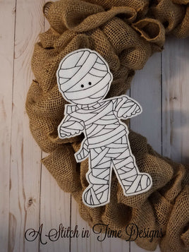 ITH Wreath Decor - Mummy 6x10