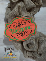 ITH Wreath Decor - Welcome Sign (5x7 Hoop)