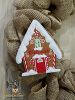 ITH Wreath Decor Gingerbread House (5x7 Hoops)