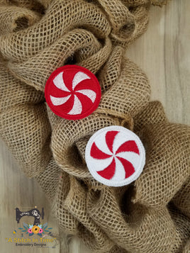 ITH Wreath Decor Peppermint Candy (4x4 hoop)