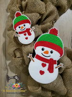 ITH Wreath Decor Snowman (4x4 hoops)