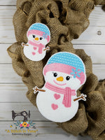 ITH Wreath Decor Snowgirl (5x7 hoops)