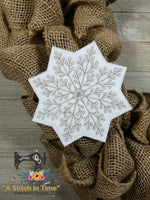 ITH Wreath Decor Snowflake (5x7 hoops)