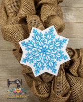 ITH Wreath Decor Snowflake (5x7 hoops)