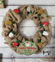 ITH Santa's Workshop Sign (fits most 8x12 hoops)