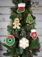 ITH Iced Christmas Mitten Cookie Ornament