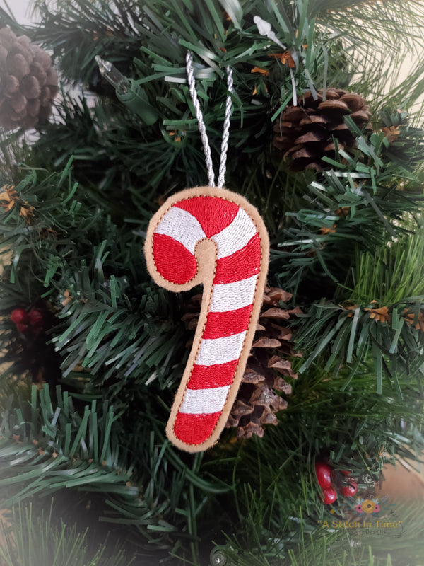 ITH Christmas Cookie Ornament - Candy Cane
