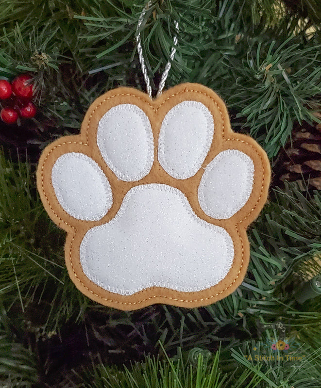 ITH Christmas Cookie Ornament - Paw