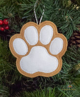 ITH Christmas Cookie Ornament - Paw