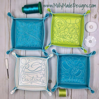 Set of 12 Redwork Sewing Collection Designs (6x6 or 6x10 hoop)
