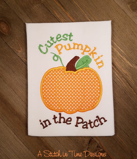 Cutest Pumpkin Applique