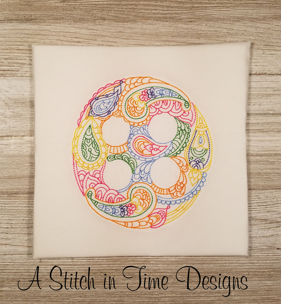Paisley Button for 5x7 Hoop