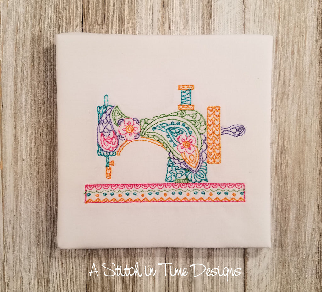 Paisley Sewing Machine for 4x4 hoop