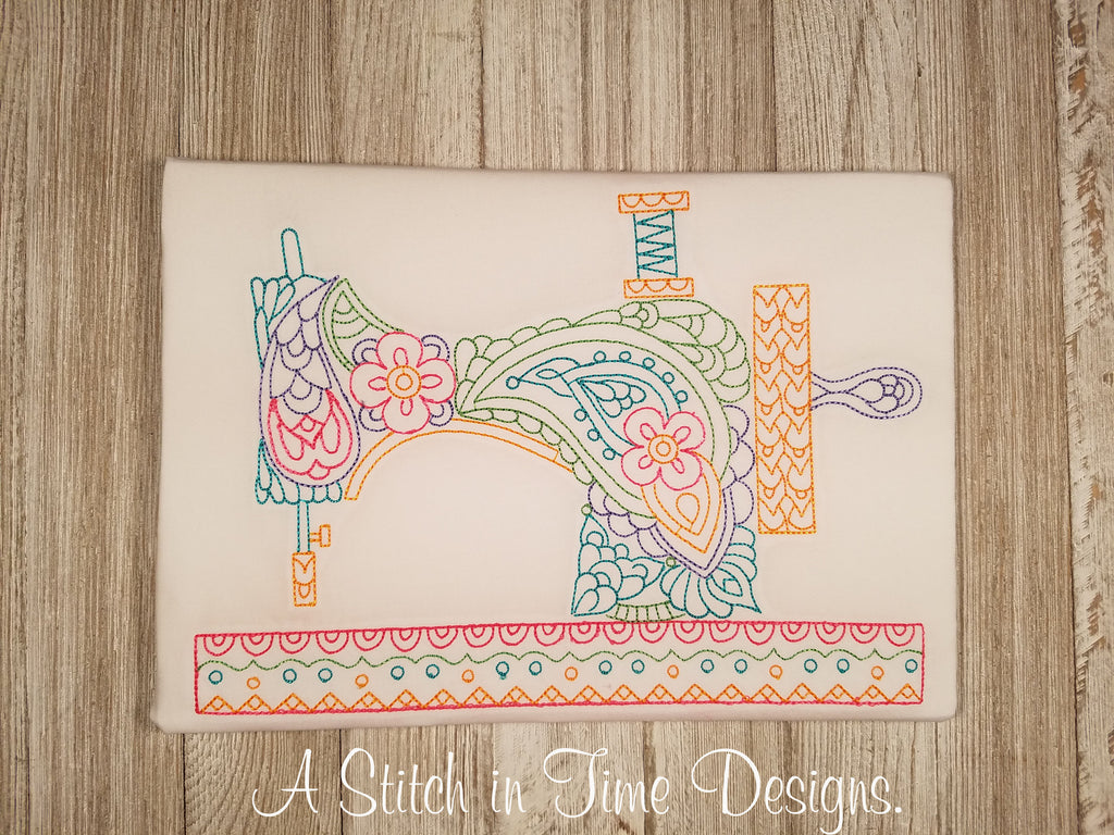 PAISLEY SEWING MACHINE FOR 7x12 HOOP