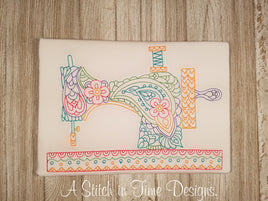 PAISLEY SEWING MACHINE FOR 7x12 HOOP