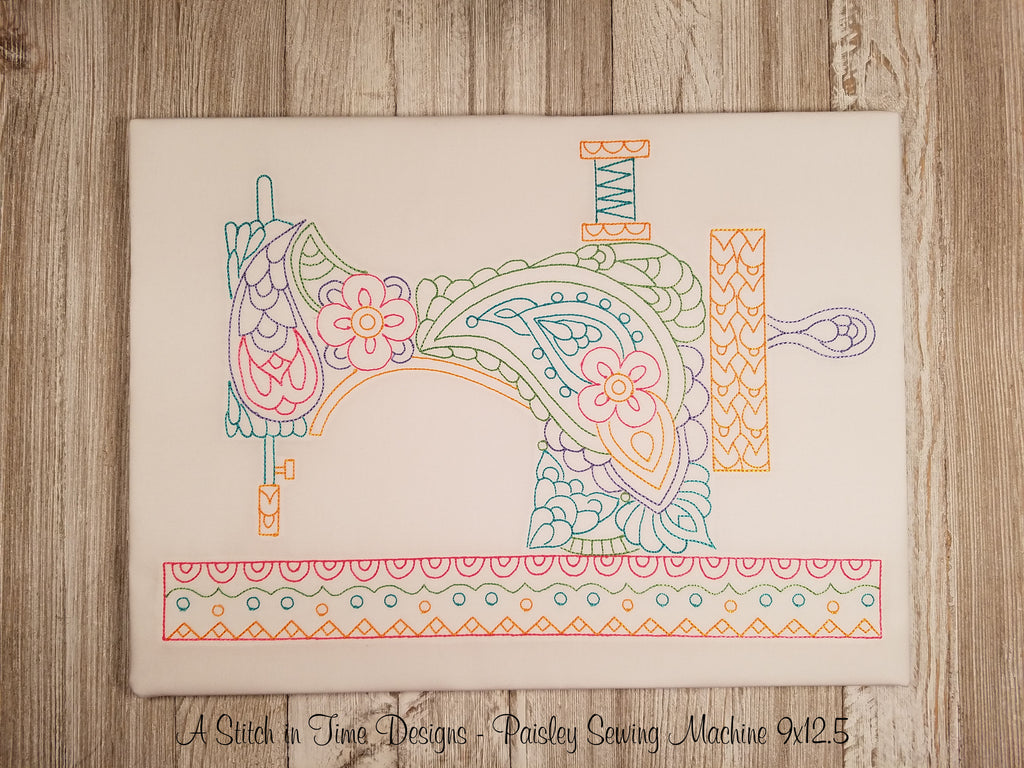 PAISLEY SEWING MACHINE FOR 9x14 HOOP