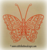 Redwork Butterfly 2