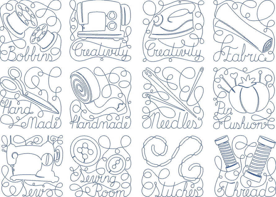 Redwork & Line Designs| A Stitch in Time Embroidery Designs