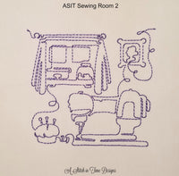 Redwork Sewing Room Set of 12 Designs